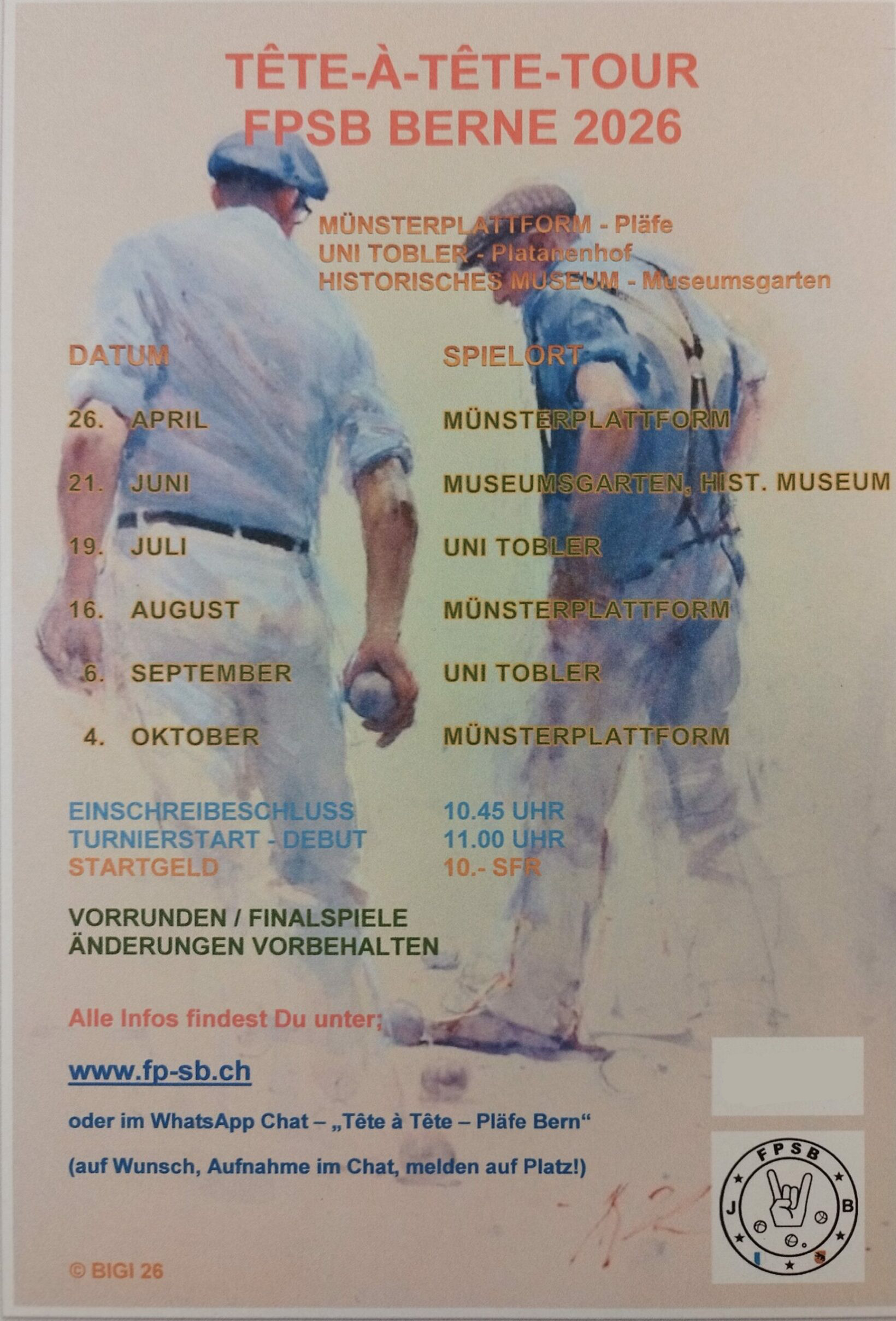 Affiche du concours à Berne