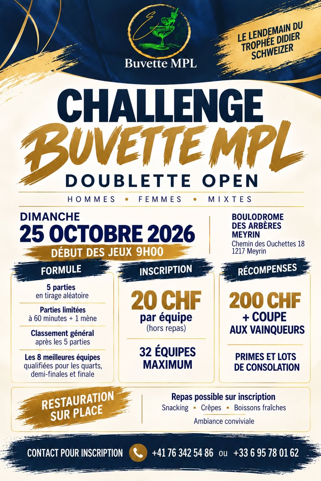 Affiche du concours à Meyrin